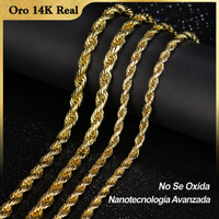 Deus® Cadena Torsal de Oro 14K